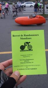 Central Jersey 200k Brevet Card