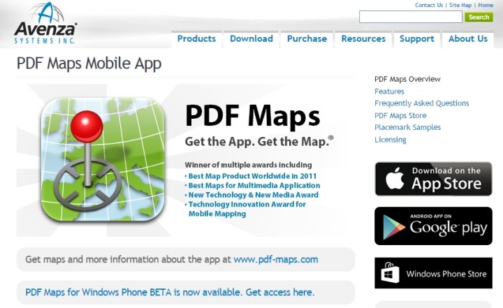 avenza pdf maps app