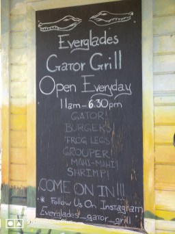 Gator Grill Menu