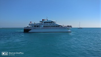 Yankee Freedom leaving the island